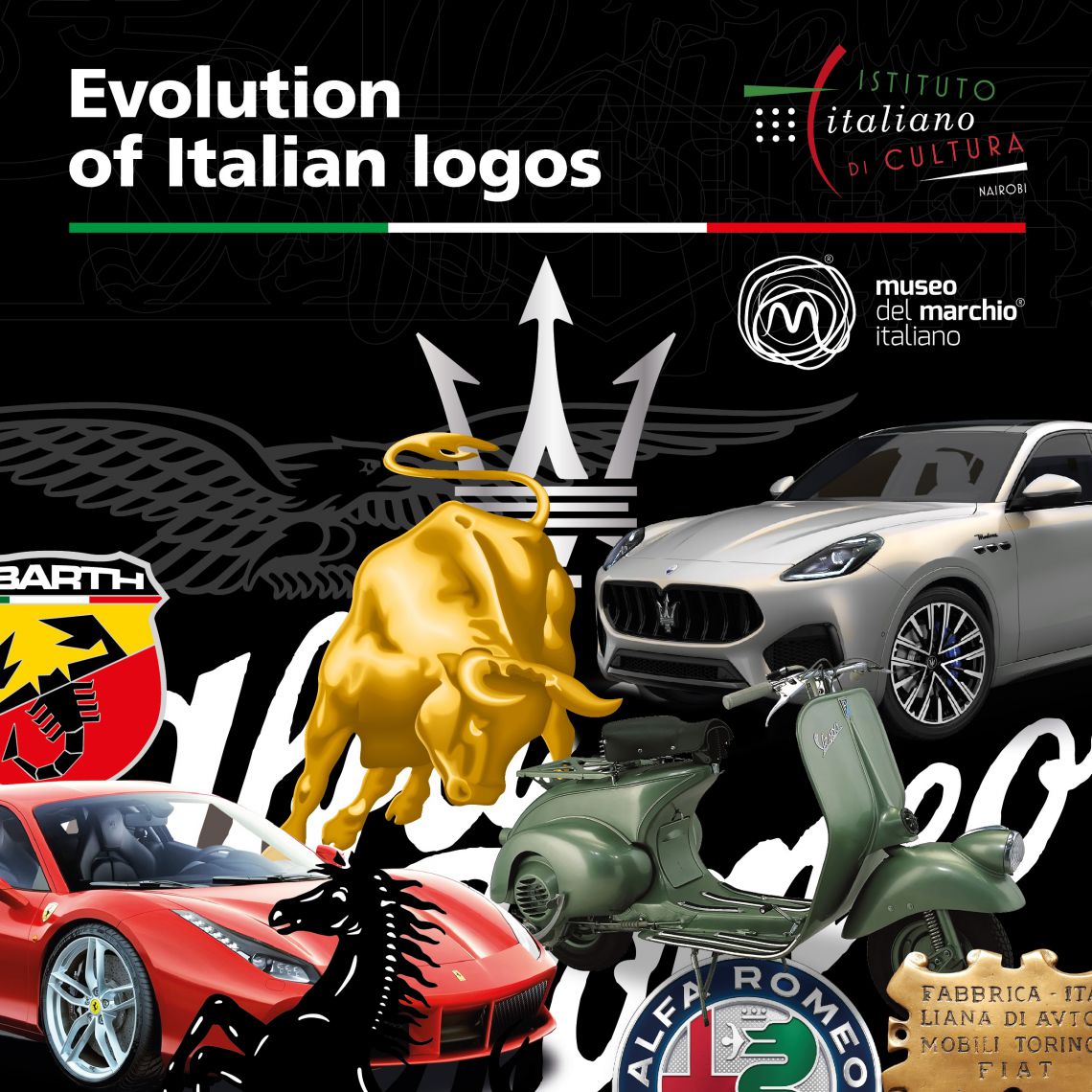 Evolution of Italian Logos, volantino evento
