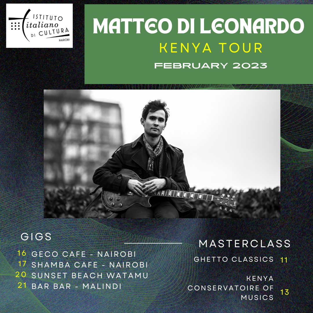 flyer chitarrista Matteo Di Leonardo