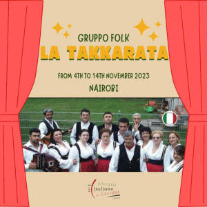 grafica workshop e performance gruppo folk la Takkarata - IIC Nairobi