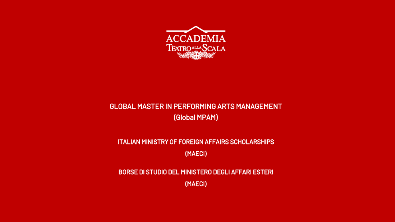 borse di studio MAECI per Global Master in  performing arts management- IIC Nairobi