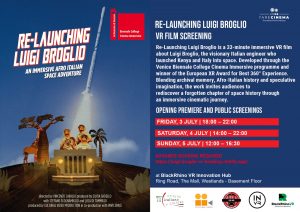 Fare Cinema 2026 Re-launching Luigi Broglio - IIC Nairobii